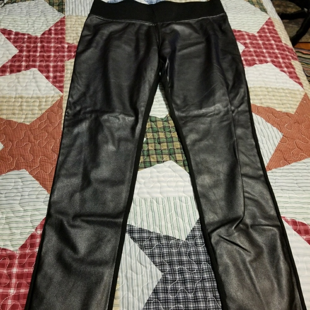Black stretch pants